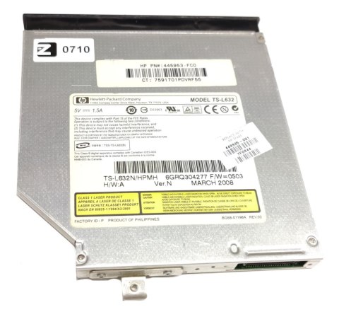Napęd DVD HP TS-L632N 0710 Napęd DVD HP TS-L632N 0710