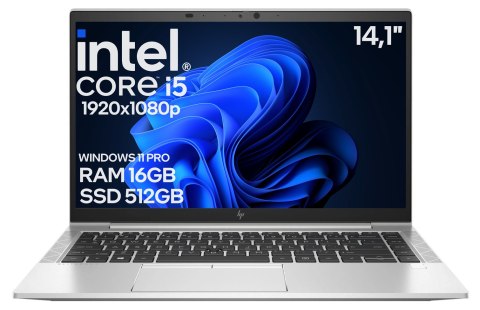 Laptop HP EliteBook 840 G7 i5 10GEN 16GB 512SSD Win11 A