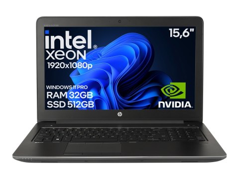 Laptop HP ZBOOK 15 G3 XEON E3-1505M V5 32GB 512SSD Quadro M2000M FullHD Win11 A