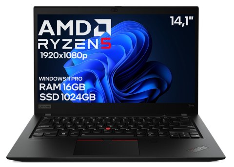 Laptop Lenovo ThinkPad T14s GEN1 Ryzen 5 PRO 4650U 16GB 1TB SSD Win11 A