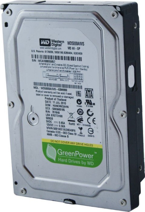 Dysk Twardy 500GB HDD 3,5 cala Dysk Twardy 500GB HDD 3,5 cala