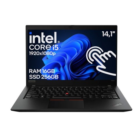 Dotykowy Laptop Lenovo ThinkPad T490S Core i5 8GEN 16GB 256SSD Win11 A- Dotykowy Laptop Lenovo ThinkPad T490S Core i5 8GEN 16GB 256SSD Win11 A-