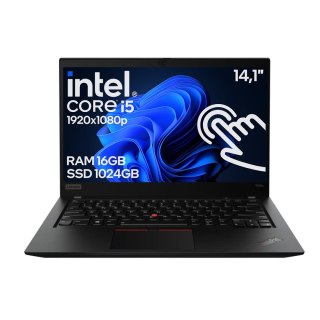 Dotykowy Laptop Lenovo ThinkPad T490S Core i5 8GEN 16GB 512SSD Win11 A-