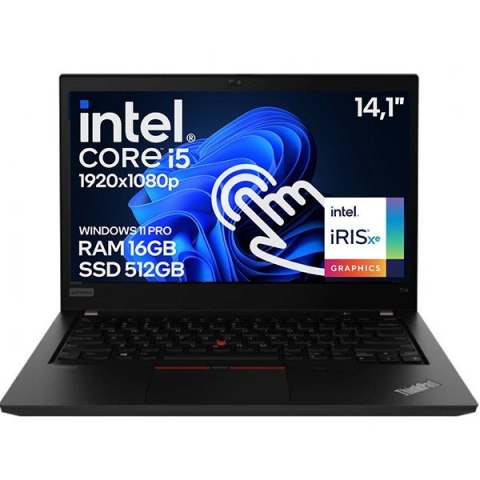 Dotykowy Laptop Lenovo ThinkPad T14 GEN2 i5 11GEN 16GB 512SSD Win11 A- Dotykowy Laptop Lenovo ThinkPad T14 GEN2 i5 11GEN 16GB 512SSD Win11 A-