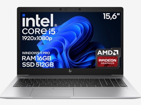 Laptop HP EliteBook 850 G6 Core i5 8GEN RADEON RX540X 16GB 512GB SSD Win11 A-