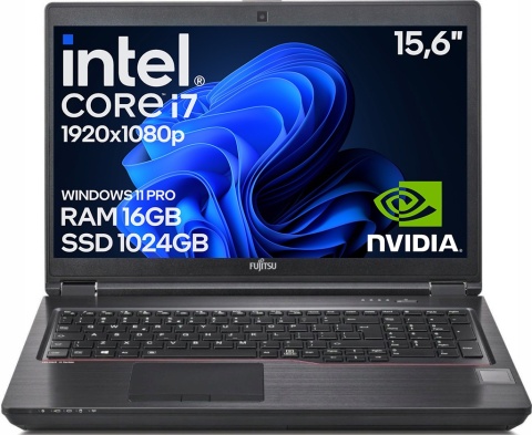 Laptop Fujitsu Celsius H780 Core i7 8GEN 16GB 1TB SSD QUADRO P2000 Win11 A-
