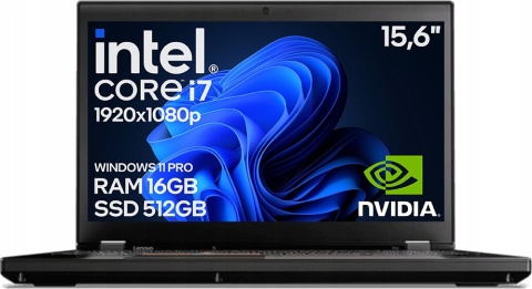 Laptop Lenovo P51 Core i7 7GEN 16GB 512GB SSD QUADRO M2200M Win11 B