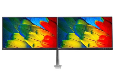 Dwa Monitory Lenovo 24" T24i-10 1920x1080p IPS Bezramkowy z uchwytem biurkowym (A-)