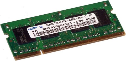 Pamięć RAM DDR2 512MB SO-DIMM