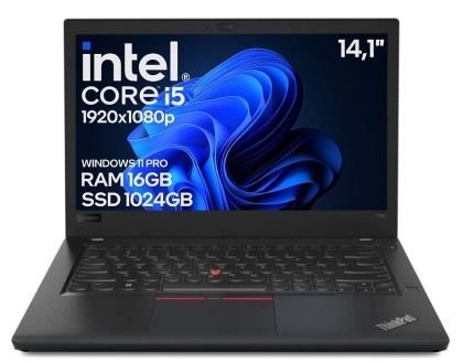 Laptop Lenovo ThinkPad T480 Core i5 8GEN 16GB 1TB SSD Win11 A-