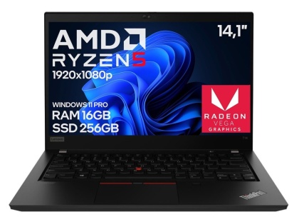 Laptop Lenovo ThinkPad T14 GEN1 Ryzen 5 PRO 4650U 16GB 256GB SSD Win11 A