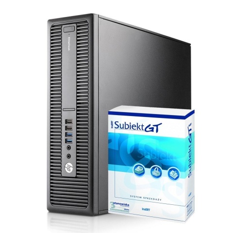 Komputer HP EliteDesk 800 G2 SFF Intel Core i5 6GEN 8GB 256SSD Win10 A + InsERT Subiekt GT 3 Stanowiska