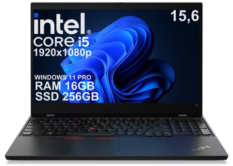 15" Lenovo L15 Gen1 Core i5 10GEN 16GB 256SSD A-