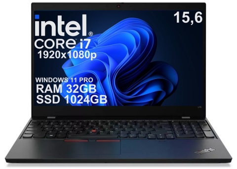 15" Lenovo L15 Gen1 Core i7 10GEN 32GB 1TB SSD A-