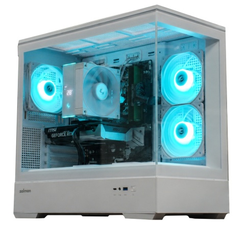 Nowy biały komputer gamingowy Ryzen 5 5600XT RTX 5060 16GB DDR4 1TB SSD Win11 Pro